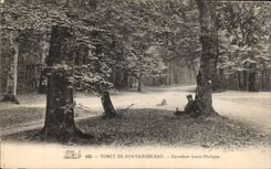 CPA Foret de Fontainebleau Carrefour Louis Philippe