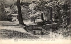 CPA Foret de Fontainebleau Vue sur le jardin anglais ( tir de l arc )