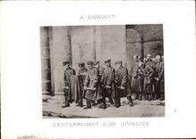 CPA Militaria Dawant L enterrement d un invalide 
