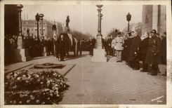 CPA Militaria Funeral of the Marshal Foch March 26th 1929 Arc de Triomphe