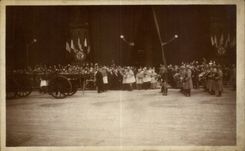CPA Militaria Funeral of the Marshal Foch March 26th 1929 Departure of Notre Dame clergy
