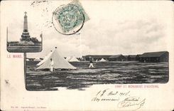 CPA Militaria Camp and monument Auvours Mans