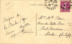 CPA Au pays maraichin Vendee En barque Folklore