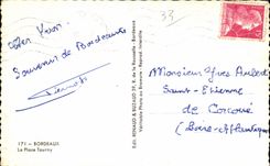 CPSM Bordeaux la place Tourny