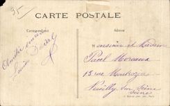 CPA Pontoise oise and boats of walk