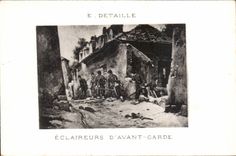 CPA Detailed Militaria Scouts before guard