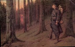 CPA Militaria Petit Gerard La vision Soldat