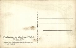 CPA Militaria Funeral of the Marshal Foch March 26th 1929 Music of Coldstream Guards Paris