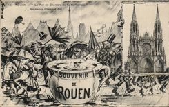 Rouen - the Chamberpot of Normandy - Souvenir - CPA