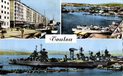 Toulon - Souvenir Warship - CPSM