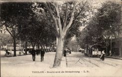 Toulon - Boulevard of Strasbourg Tram - CPA