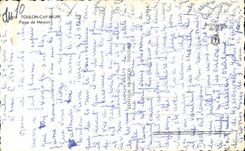 Toulon Cape Brown - Beach of Mejean - CPA