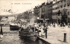 Toulon - the cross-section of the Port Boat - CPA