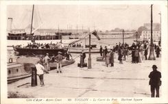 Toulon - the Cross-section of the Port - CPA