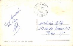 Caen - the Bridge on Orne - CPA