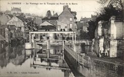 Lisieux - Le Vannage sur la Touques au Pont de la Barre - CPA