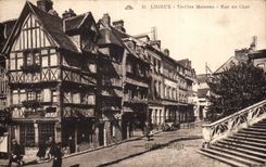 Lisieux - Vieilles Maisons - Rue au Char - CPA