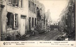 CPA Guerre of 1914 Militaria Verdun bombards Rue of Piny