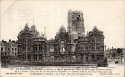 General CPA Militaria Arras Aspect of town hall after the bombardment