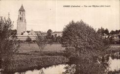 Orbec - Vue sur l Eglise - CPA 