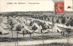 CPA Militaria Camp of Mailly View