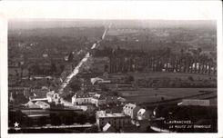 CPA Avranches the road of Granville