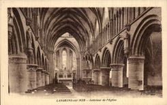 CPA Langrune on inland sea of church