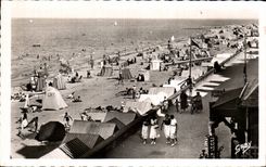 CPSM Saint Aubin on sea the beach and the dam