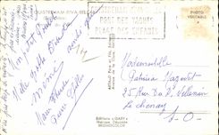 CPSM Ouistreham Entree du port Bateau
