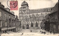 CPA Pont l eveque La place de l eglise