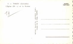 CPSM Thaon church and the river