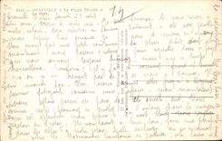 CPA Deauville the flowered beach the port