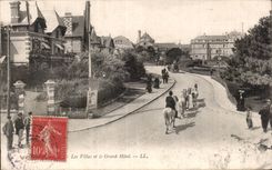 CPA Cabourg Les villas et le grand hotel
