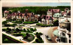 CPA Cabourg Les jardins du casino et les villas 