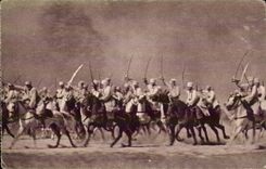 CPA Militaria Charges with spahis