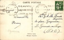 Deauville - the Flowered Beach - the Basin of the Yachts - CPA