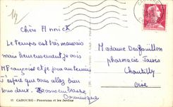 Cabourg - Panorama et les Jardins - CPA 