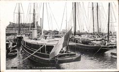 Deauville - Yachts and before port - CPA