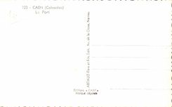 Caen - the Port - CPA