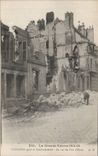 CPA War of 1914 Militaria Soissons after the bombardment the street of the Bridge Tin