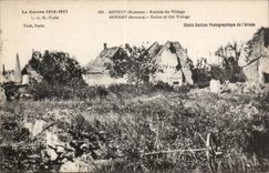 CPA Bovent Ruins of the village