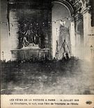 CPA Militaria the festivals of the victory has Paris July 14th 1919 Arc de Triomphe the Cenotaph the night under of Etoile
