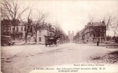CPA Militaria Reims Street Libergier (December 1918)