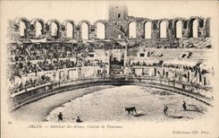 Arles - Interior of Arena - Races of the Bulls - CPA