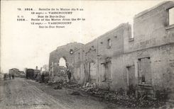 CPA Militaria Battles of the Marne Vassincourt Rue of Bar the Duke