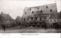 CPA Militaria Nieuport markets