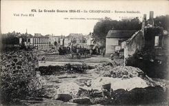 CPA Suippes Champagne bombards