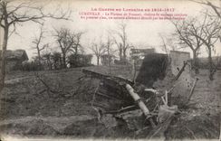 CPA Militaria the war in Lorraine 1914 1917 Luneville the plate of Frescati theater of violent one engagements