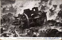 CPA Militaria la deroute des allemands en Argonne (septembre 1914)