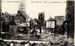 CPA Militaria Albert bombarde